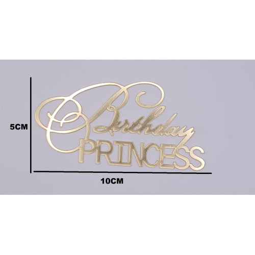 C/TOPPER BADGE BIRTHDAY PRINCESS C/TOPPER BADGE BIRTHDAY PRINCESS